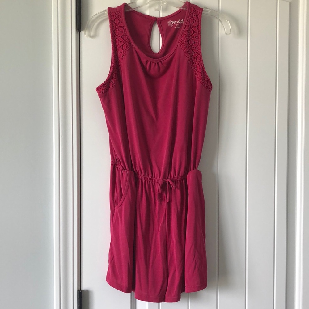 Mudd Romper Girls Size‎ XL 14 Pink Sleeveless